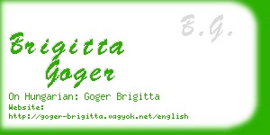 brigitta goger business card